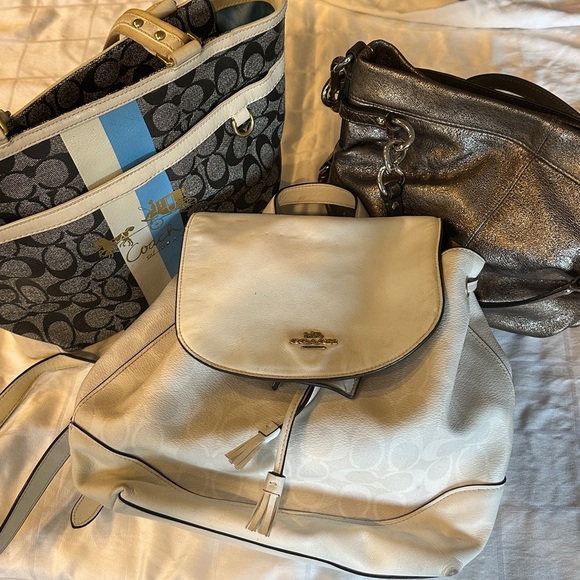 Three Coach Bags. AS IS - Picture 1 of 12
